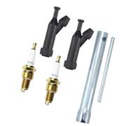 5pcs F7TC Spark Plugs with Boot Caps and Socket Tool Set, Durable Maintenance Kit Fit For GX, Champion N7YC, BP7ES