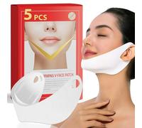 5pcs Face Mask V-Line, Chin Lift Mask, V Line Face Lift Firming Tightening Skin Chin Up, Moisturize And Nourish The Skin, Refresh The Skincare for Women & Men to Tighten Facial Lines