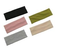 5pcs Face Washing Headband Elastic Sports Hairband Cotton | Keep Hair Away, Absorb Sweat, Breathable Flexible Fit, Creative Style for Exercise and Spa Use
