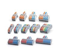 5PCS Fast Wire Connector Push-in Electrical Terminal Block Splicing Wiring Cable Connectors For Cable Connection SPL IDGTTLDF(SPL-122)
