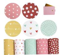 5Pcs Faux Leather Sheets, 7.9x13.0 Inch Faux Leather Sheets for Crafts with Cute Printing, Multiple Styles & Colorful for DIY, Earrings Making, Sewing, Clips Decoration for Crafts