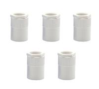 5Pcs Female Conduit Adaptor 25mm, PVC White Conduit Adaptor for Conduit Box DIY Project