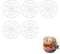 5PCS Fermenting Jar Mesh Press Mesh Plate for Pickle Fermentation Weights Pickled Vegetables Large Wide Mouth Mason Jars