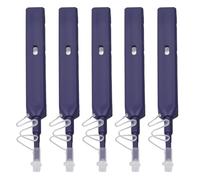 5Pcs Fiber Optic Cleaner Pen for LC MU 1.25mm Ferrules, SC FC ST Connector End Cleaning Tool with 800+ Cleans, Non Destructive Fast Cleaning for Telecom and Data Centers