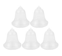 5pcs Fillable Bell Shaped Christmas Tree Hanging Ornament