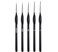 5PCS Fine Detail Brush Set, Detail Paint Brush, Acrylic Paint Brushes, Thin Paint Brushes for Nail Art, Acrylic, Watercolour, Oil Painting, Model Making and Line Painting