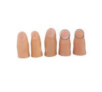 5pcs Finger Magic Trick Fake Soft Thumb Tip Close Up Stage Show Prop Prank Toy