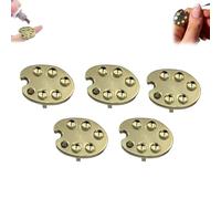 5PCS Fingertip Nail Art Palette Ring, Mini Nail Paint Art Palette, Metal Palette Finger Rings Nail Art Tools, Mini Polish Drawing Color Palette, Mix Palette Manicure Tool