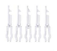 5PCS Fire Safety Break Glass Switch Key Button for Reset, Plastic for access Tool for Public and Commercial Buildings, White and Black, 2.28 Inch(White)