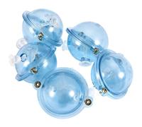 5Pcs Fishing Floats, 1 Inch Fillable Clear Plastic Water Balls Bubble Floats, Sea Fishing Gear for Fly Hooks Outdoor