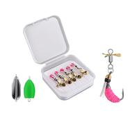 5Pcs Fishing Fly Set Double Hook Fish Lures Baits with Sharpened Hooks Fishing Topwater Baits Fly Lure