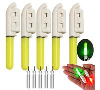 5pcs Fishing Rod Lights - Night Fishing Bite Alarm Set - Glow Tips