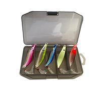 5pcs Fishing Spoon Lures Hard Baits with Feather Hooks Metal Spoon Sequin Fishing Lures Artificial Baits Easy to Use Hard Bait Fishing Lures Small Hard Sequin Spinner Spoon