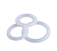 5Pcs Fit 19mm-273mm Pipe O/D Sanitary Tri Clamp Ferrule Silicone Sealing Strip Gasket Ring Washer For Homebrew Dairy Product(38mm x 50.5mm)