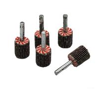 5pcs Flap Sanding Wheels 80 Grit 6mm Shank Abrasive Discs for Drill Rotary Tools Metal Wood Polishing and Burr Removal