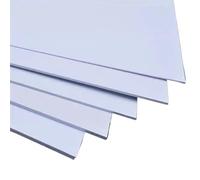 5Pcs Flexible ABS Plastic Sheets - 200x200mm Moldable DIY Craft Panels for Home Decor & Model Building(0.5mm)