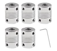 5Pcs Flexible Coupling 5mm to 8mm Compatible with NEMA 17 Stepper Motors with Wrench Tools Compatible with 3D Printer or Small CNC Machine