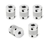 5pcs Flexible Coupling Aluminium Stepper Motor Jaw Shaft Coupler 5mm To 8mm OD 19x25mm For 3D Printer Parts Ender 3 Couplers