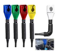 5Pcs Flexible Wide-Mouth Funnel with Built-In Filter, Snap Fit Car, Oil Funnel for Car, Adblue, Collapsible Silicone for Automotive, Household, and Outdoor Use