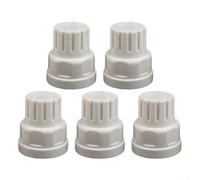 5pcs Floor Heating System Radiator Valve Cap M30x1.5 Plastic Cover for Manifold Hand Wheel Switch and Thermostatic Valves (Short)