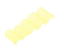 5Pcs Flute Membrane Protector, ABS Traditional Chinese Instrument Accessories DM 01, Multiple Colour Economical Practical Flute Membrane Protector (Yellow)