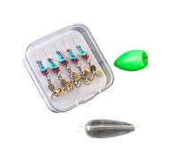 5Pcs Fly Fishing Lures Topwater Baits with Double Hooks, Lightweight Artificial Crank for Trout Bass Fly Fishing Lure
