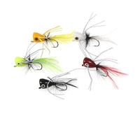 5pcs Fly Popping Lures For Trout Salmon Fly Fishing Baits Artificial Baits Popping Lure Lake And River Fishing