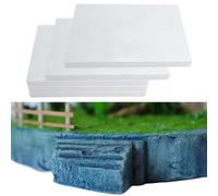 5Pcs Foam Board, 11.8x7.9x1.6in High Density Foam Smooth DIY Craft Landscape Scenery Building Block for Crafting Modeling Sculpture