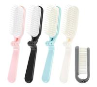 5Pcs Folding Hair Massage Comb, Travel Mini Hair Brush, Portable Compact Foldable Hairs Brush for Thin Thick Curly Straight Wet Dry Women Girls