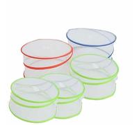 5pcs Food Covers Collapsible Pop-Up Mesh Screen Reusable,3 Sizes Kitchen Outdoor Summer Picnic Bugs, Mosquitoes, Insects Fly Protector Mesh Reusable Net