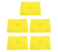 5PCS Foot Massage Mat, Foot Acupressure Mat Pressure Point Pad Walking Toe Plate Acupressure Pad for Home Outdoor Game (Yellow)