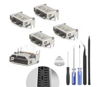 5PCS for PS5 HDMI Port Replacement for PlayStation 5 PS5 Socket Jack Interface Connector Console Accessories Parts with Repair Kit