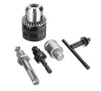 5Pcs for sds Plus to 1/2 Inch Drill Chuck Adapter Set, 1.5-13mm Keyed | Chuck Converter for Rotary Drills, High Metal Shank Adapter with Key for Power Tools