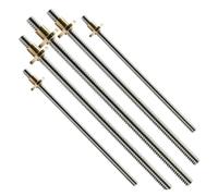 5pcs For T8 Lead Screw OD 8mm Lead 2mm Pitch 2mm 100mm 200mm 300mm 400mm 500mm Lead Screw With Brass Nut Reprap 3D Printer Parts(150mm)