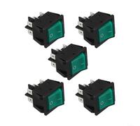 5Pcs for TOGGLE Switch, Marine Grade Rocker Switches, DPST for TOGGLE Type Rated At 40A And 250V Voltage For Car Boat Caravan