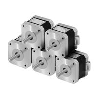 5Pcs for Uso-ngshine Nema17 Stepper Motor 17HS4401 1.5A 42N.cm 42BYGH 4 Lead For 3D Printer CNC Milling Machine Engraver(17HS4401S-XH-2.54)