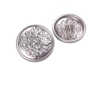 5Pcs Four Crown Symbols Hand-Sewn Metal Buttons, Decorative Sewing Fasteners for Wool Garments, Suits, Trench Coats & Creative DIY Handmade Crafts