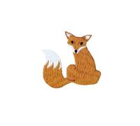 5pcs Fox Applique Embroidery Apparel Patch Clothing Repair Patches DIY Phone Case Handmade Animal Jeans Trim(C)