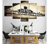 EgBert 5Pcs Frameless Liverpools You'Ll Never Walk Alone Canvas Pictures Paintings Wall Art Decorations