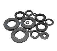 5Pcs Framework Oil Seal ID 19/20mm OD 25-52mm THK4-15mm Nitrile Butadiene Rubber Gasket Ring Cover Double Lip with Spring(19x47x7mm)