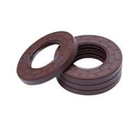 5Pcs Framework Oil Seal ID 20/21/22/23/24mm OD 26-60mm THK 4-12mm Fluoro Rubber Gasket Rings Cover Double Lip with Spring