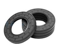 5Pcs Framework Oil Seal ID 28/29/29.5mm OD 34-72mm Nitrile Butadiene Rubber Gasket Rings Cover Double Lip with Spring