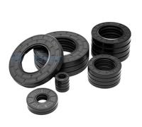 5pcs Framework Oil Seal ID 31/32mm OD 38-80mm Nitrile Butadiene Rubber Gasket Rings Cover Double Lip with Spring(32x52.5x12mm)