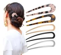 5Pcs French Hair Pins for Women, Prestige U Shaped French HairPin, Frenchs Twist Hair Pin for Fine, Thick & Long Hairs, Hairs Styling Accessories for Party Valentine's Day