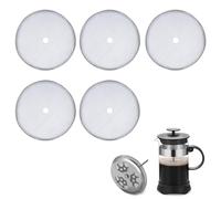 5Pcs French Press Replacement Filter Screen, 3.1 Inch Stainless Steel Coffee Filter Mesh Filters Replacement Screen for 600ml French Press Coffee Makers