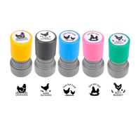 5pcs Fresh Egg Stamps, 5 Patterns Plastic Chicken Egg Carton Stamp for Easter Eggs for Home Farm Chicken Coop Farmhouse Supplies