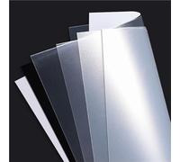 5pcs Frosted Translucent PP Plastic Sheets - 100x200mm & 210x297mm, Thickness 0.3-2mm, Durable & Customizable(100x200x2mm)