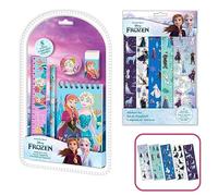 5Pcs Frozen Stationery and 5X Stickers Sheets Set Self-Adhesive Stickers for Decorating Children Bedroom, Back to School Accessories of a Nursery 3+Years