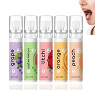 5Pcs Fruit Oral Breath Spray - Fresh Mouth Spray for Bad Breath Care and Freshener