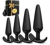 5PCS Full Size Butt Plug Anal Toys Set, Comfortable Silicone Anal Plug S to XL Training Kit for Beginner to Advanced, Analbsex Toys for Men Woman Sex toyscouples for Couples Buttplug Sex Toys Vooloka